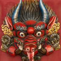 Himalayan handcrafted Mask