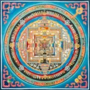 Blue Auspicious Kalachakra Mandala