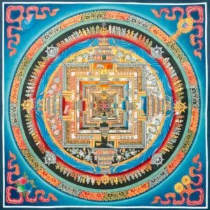 Blue Auspicious Kalachakra Mandala