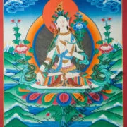 White Tara Thangka Painting