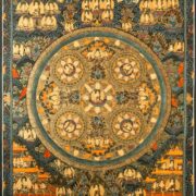 Dark Blue Five Paths Mandala