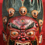 Wood carved Himalayan mask