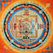 Orange Auspicious Kalachakra Mandala