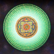 Om mandala with mantra