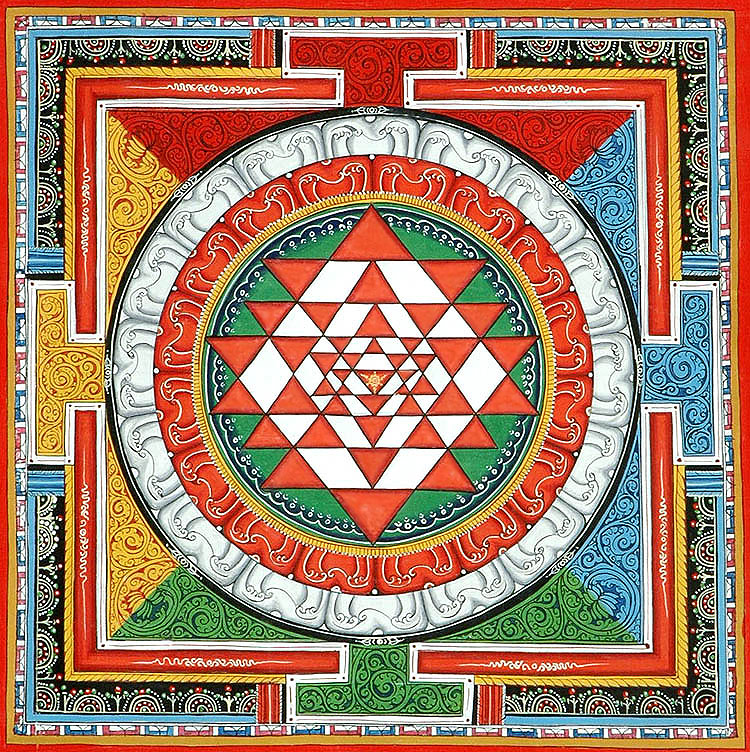 Sri Yantra Mandala Traditionalartofnepal Com
