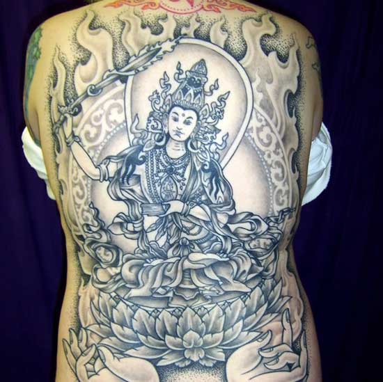 Tibetan thangka tattoo 