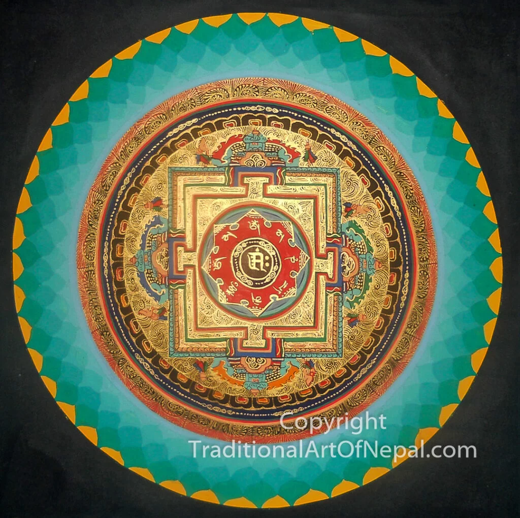 Golden Lotus Mandala