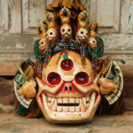 Handmade skull mask of Citipati