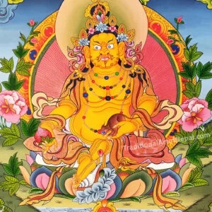 Thangka painting of Vaishravana