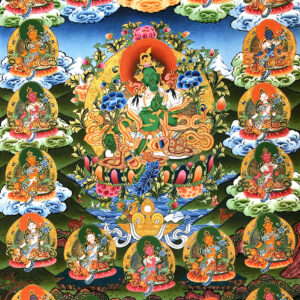 Twenty-one Tara thangka painting
