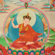 center detail of the thangka painting of Lama Karma Pakshi