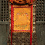 Thangka with Traditional Brocade