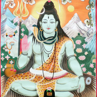 Shiva thangka painting