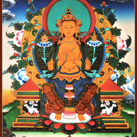 Thanka of Maitreya the Buddha of the future