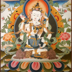 Bodhisattva Dorje Sempa Thankga with consort