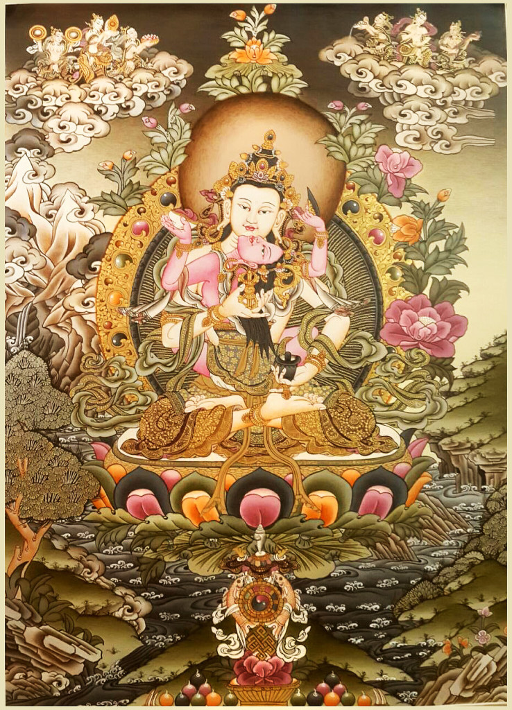 Vajrasattva Thangka Painting | traditionalartofnepal.com