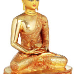 gilded Buddha sculpture