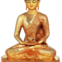 young Buddha gold Statue