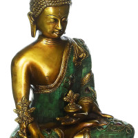 Medicine Buddha Brass Figurine