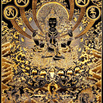 Avalokitesvara thangka gold