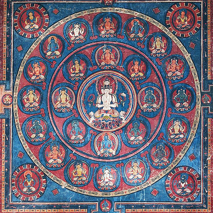 Mandala at Alchi Dukhan monastery