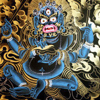 Vajrakilaya Thangka Painting | Traditionalartofnepal.com