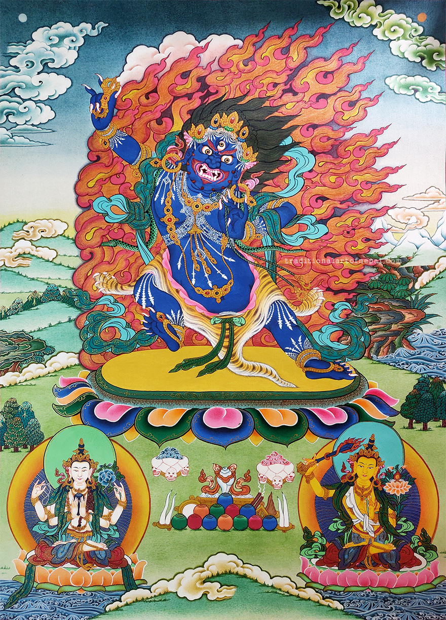 Vajrapani Thangka Painting | traditionalartofnepal.com