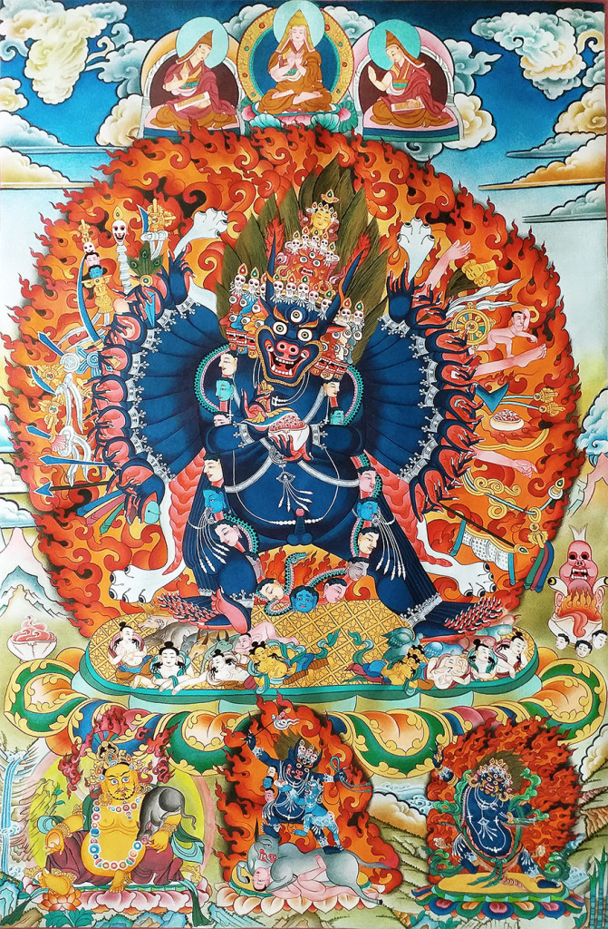Vajrabhairava Thangka Painting | traditionalartofnepal.com